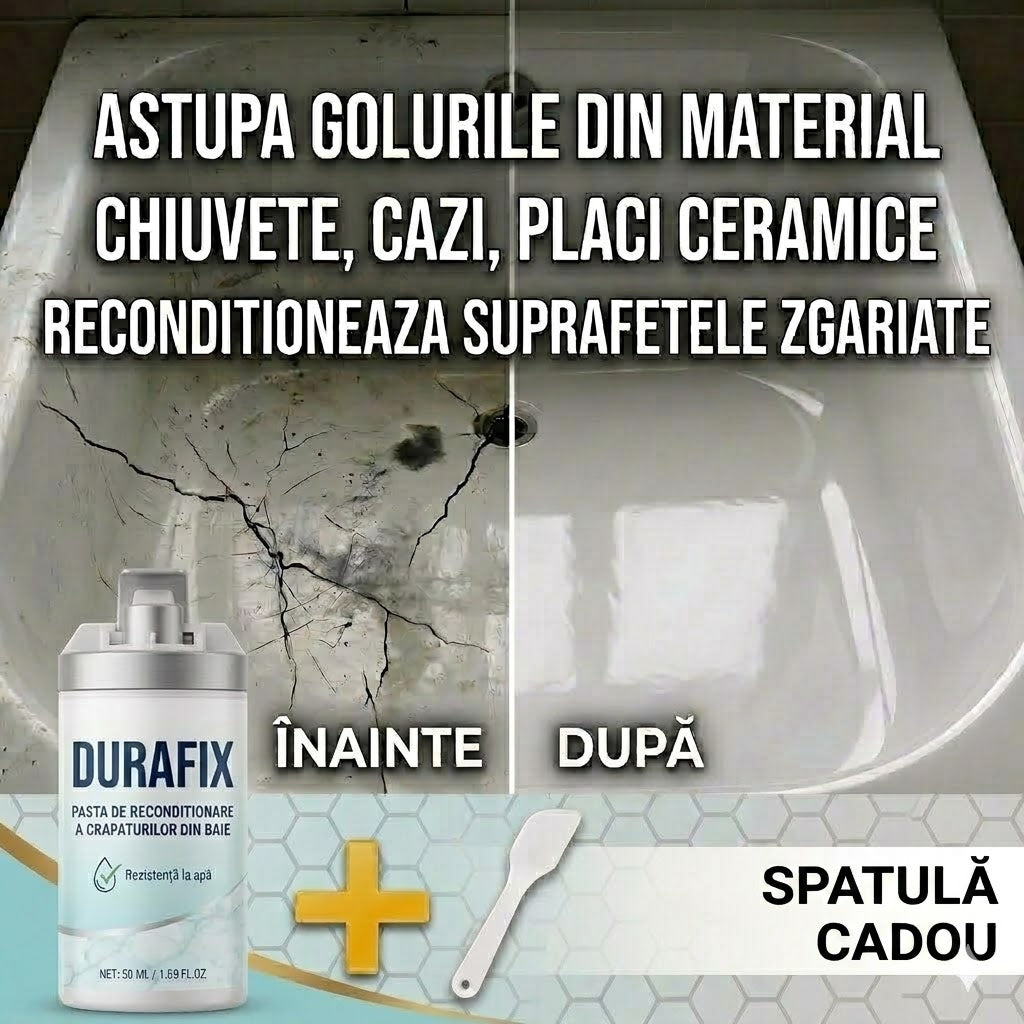 Durafix™ - Pasta de Reparare a Fisurilor din Băi | SPATULĂ CADOU