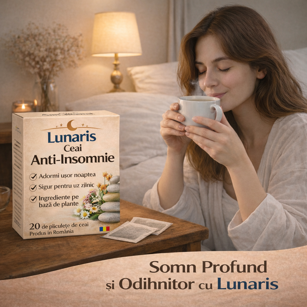 Lunaris™ - Ceaiul Anti-Insomnii pentru somn profund
