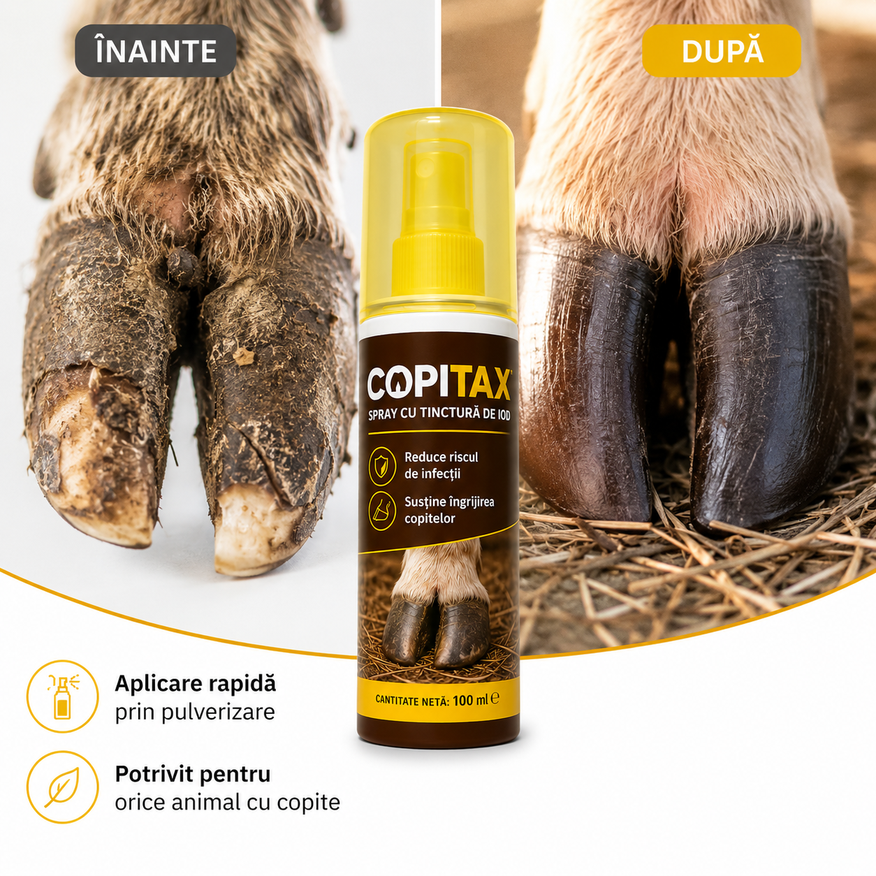 Copitax™ - Spray-ul Pentru Copite Sănătoase
