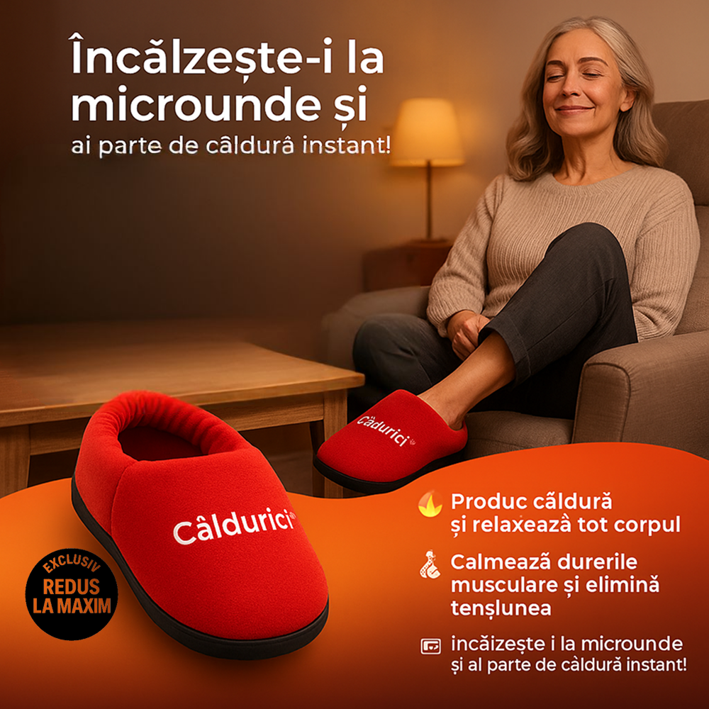 Papucii terapeutici de relaxare - Căldurici™