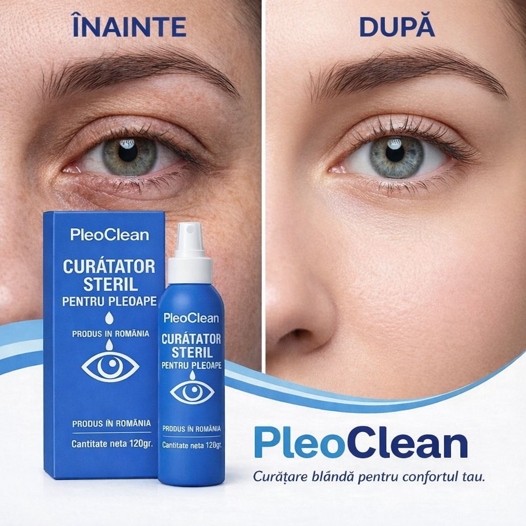 PleoClean™ – Sprayul Hidratant Anti-Cearcăne