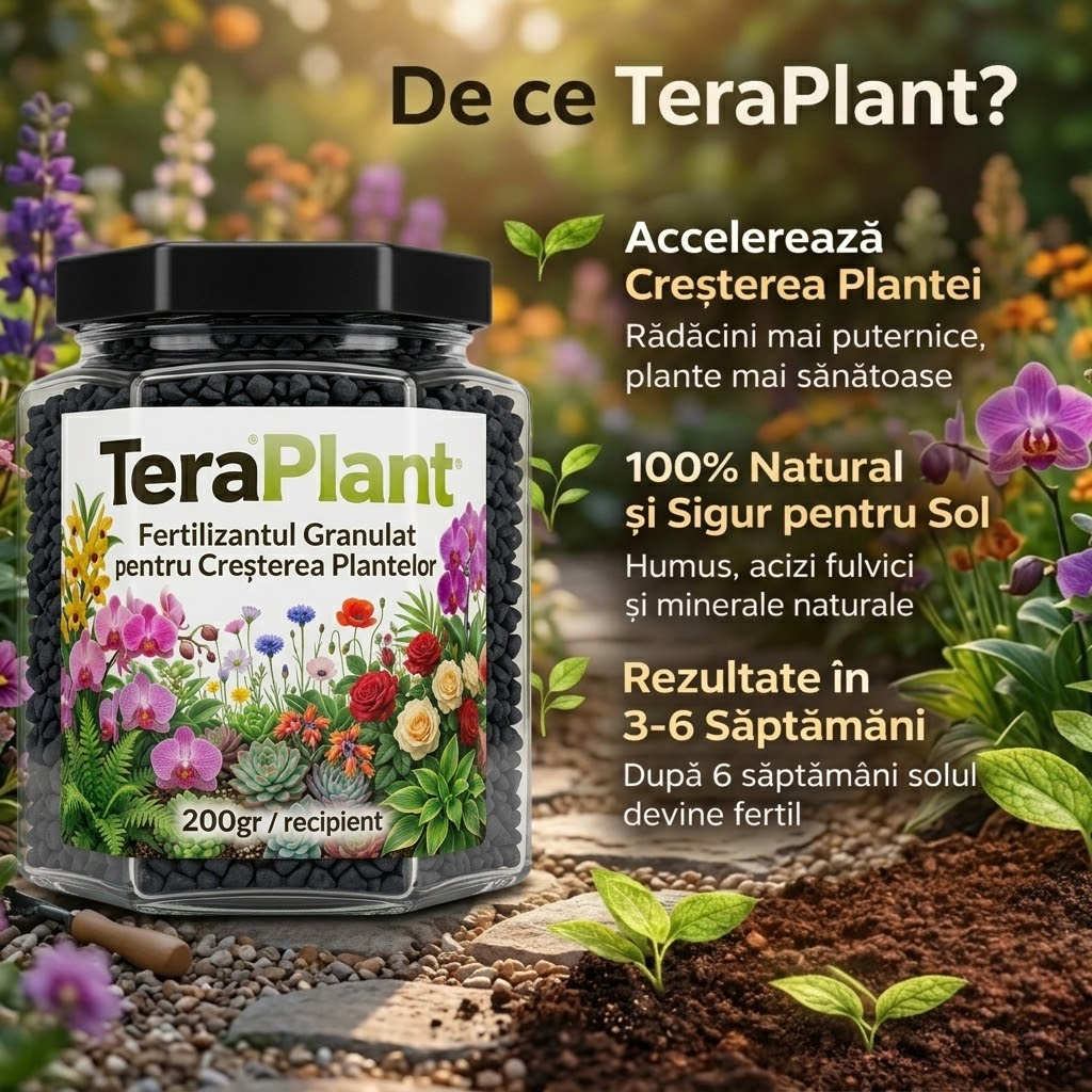 TeraPlant™ - Fertilizantul Nutritiv de Creștere