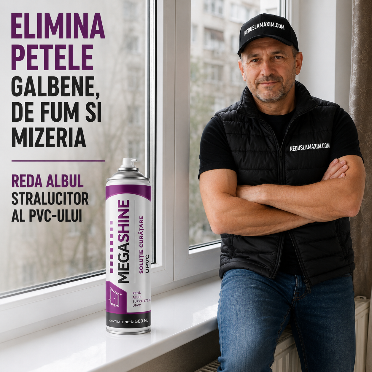MegaShine™ - Sprayul de Recondiționare a Termopanelor