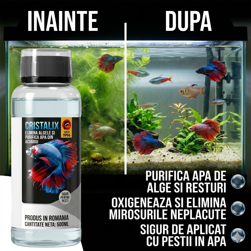 Cristalix™ - Soluția de Claritate pentru Acvarii