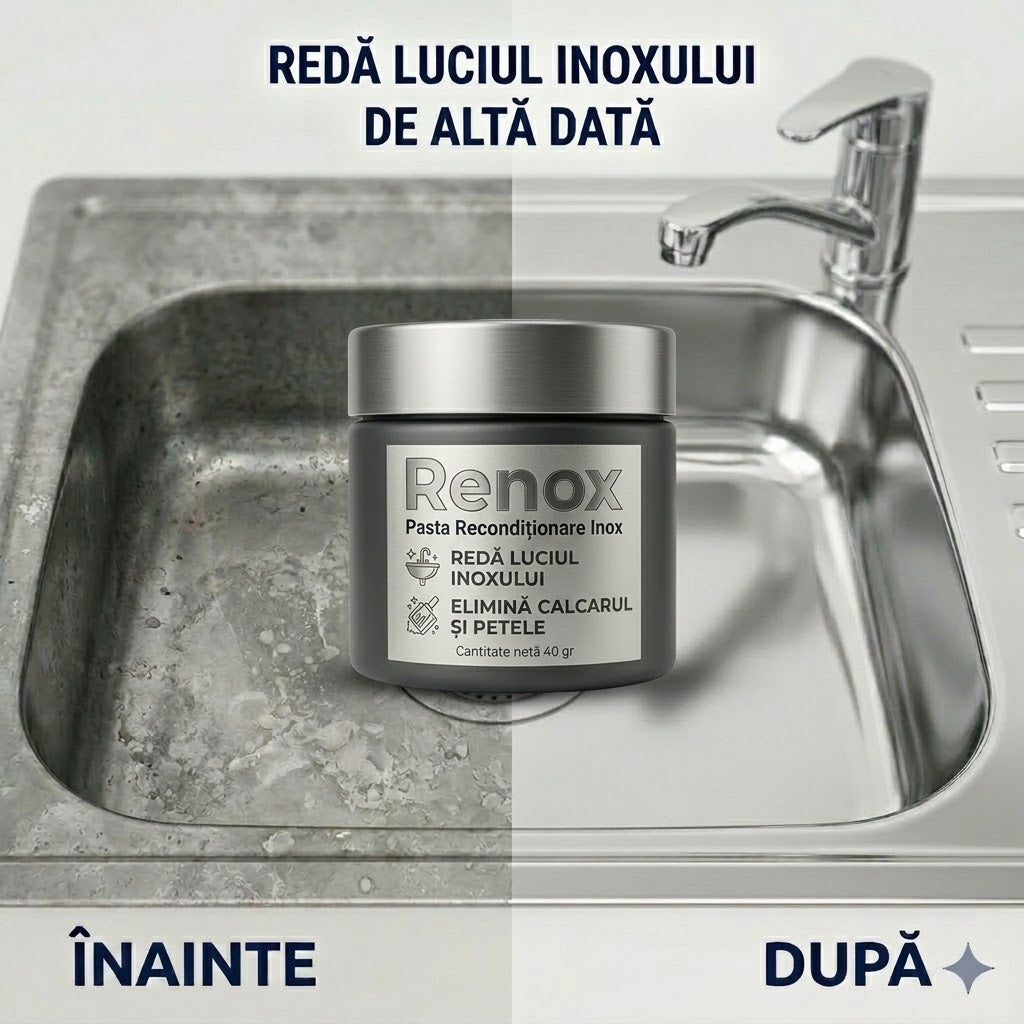 Renox™ - Pasta de Recondiționare a Chiuvetelor din Inox