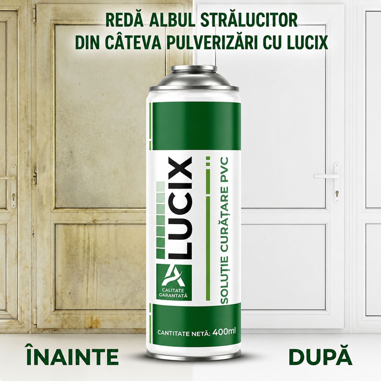 Lucix™ - Sprayul de Recondiționare a Ușilor PVC