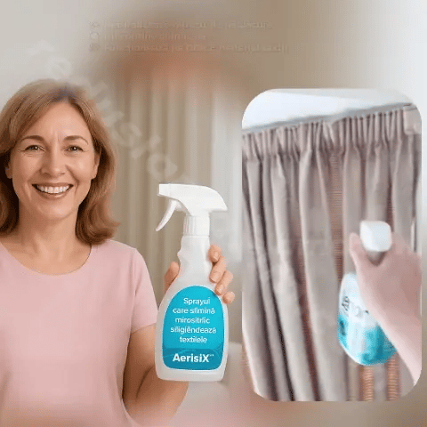 Sprayul care elimină mirosurile și igienizează textilele - AerisiX™