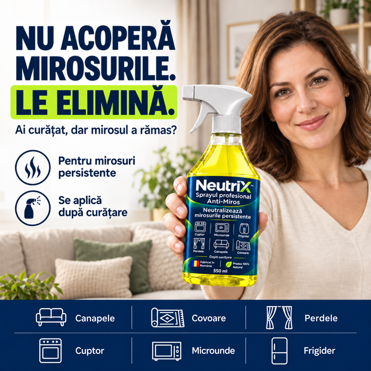 NeutriX™ - Sprayul profesional Anti-Miros
