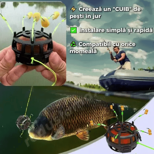 BombaPescarului™ - Cușca Profesională de Pescuit