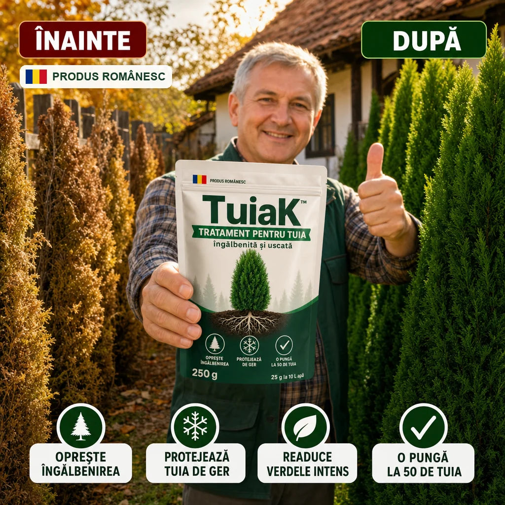 TuiaK™ - Tratament pentru Tuia Îngălbenită și Uscată