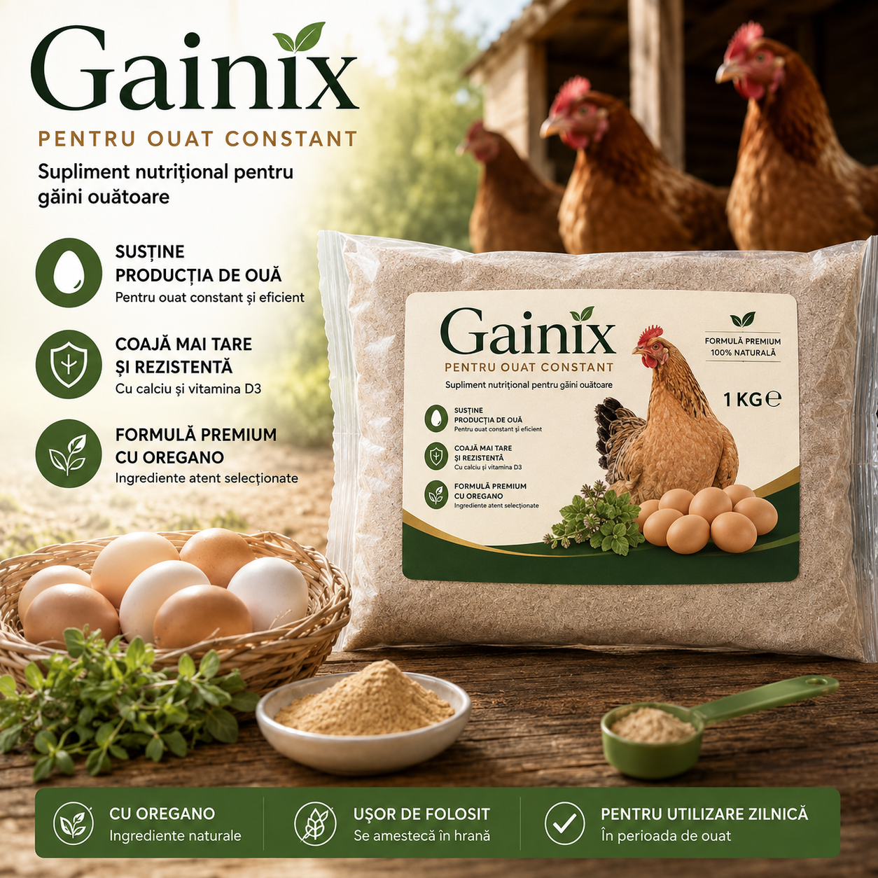 Gainix™ - Stimulator pentru ouat cu oregano