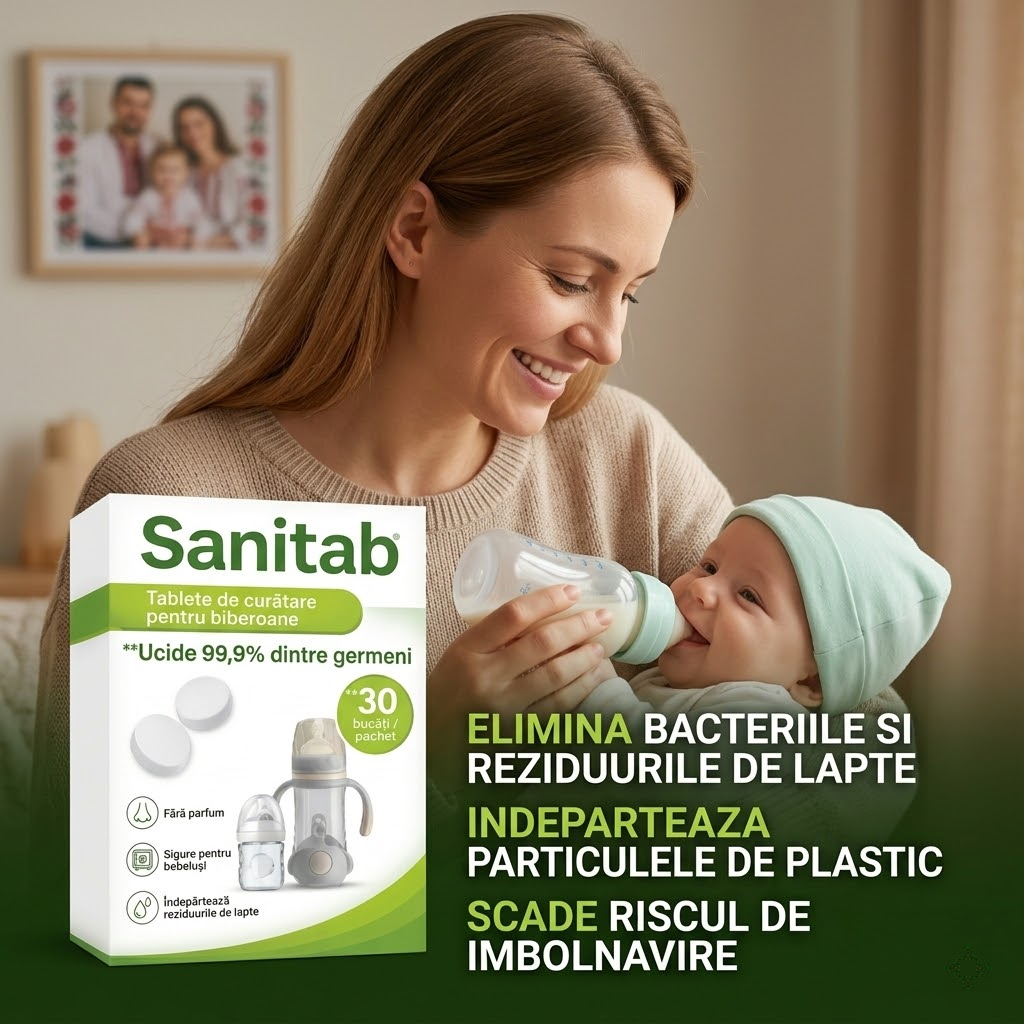 Sanitab™ - Tablete de Igienizare pentru Biberoane