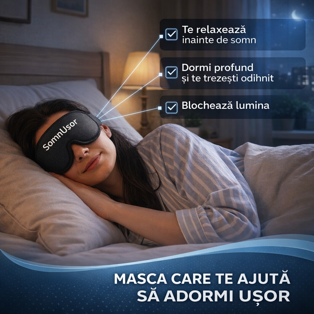 SomnUșor™ - Masca pentru adormire rapidă