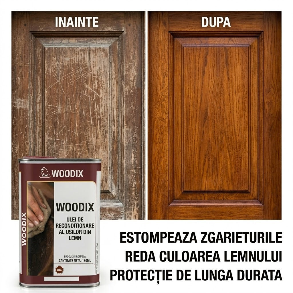 Woodix™ - Lac de Recondiționare pentru Uși din Lemn