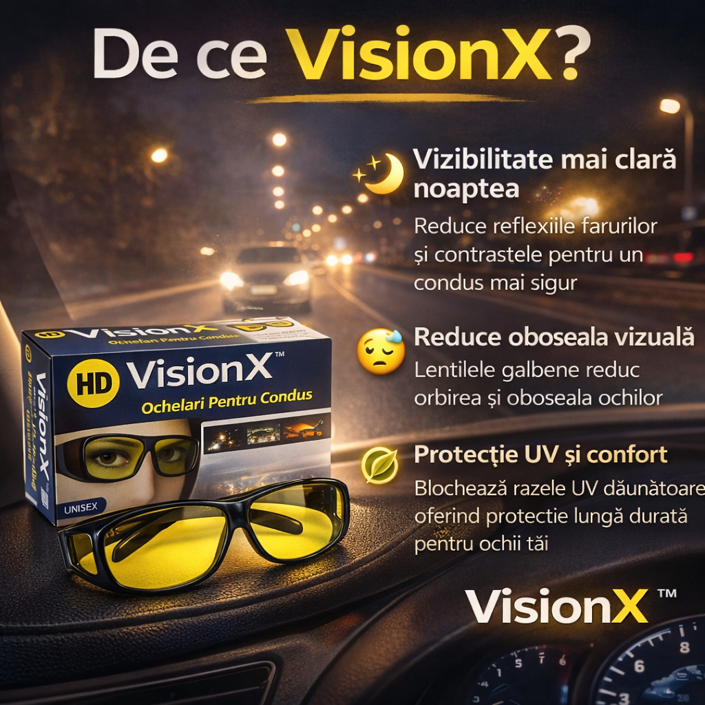 VisionX™ - Ochelarii Polarizați pentru Condus