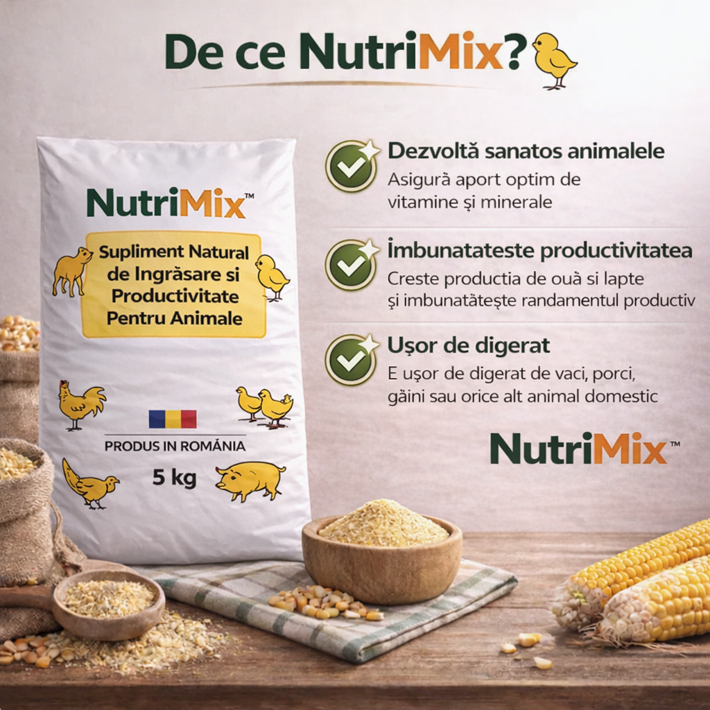 NutriMix™ - Suplimentul de îngrășare și productivitate