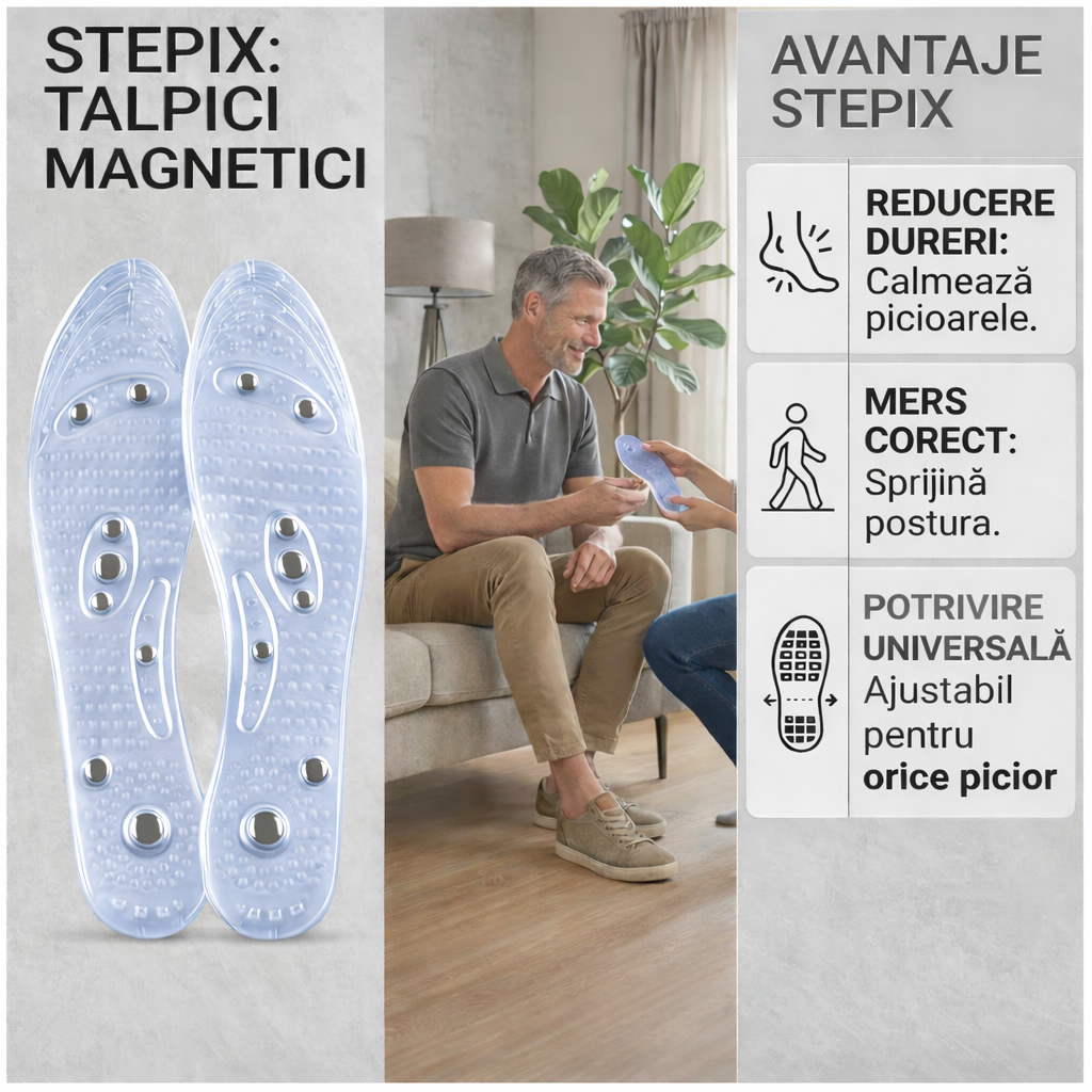 StepiX™ - Tălpicii pentru mers fără dureri